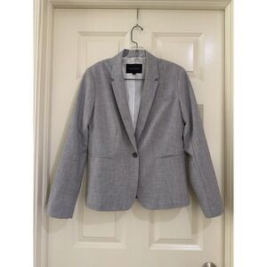 banana republic women grey blazer size 6P